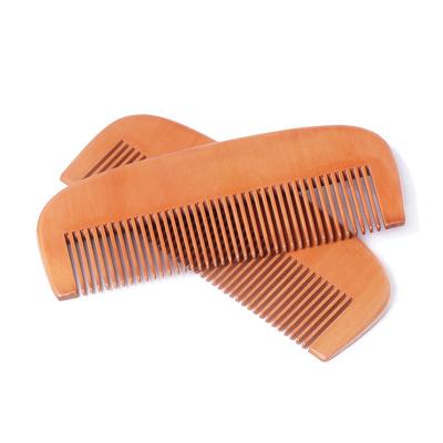 China Beard Grooming Portable Creative Design Wooden Single Sided Beard Comb for sale