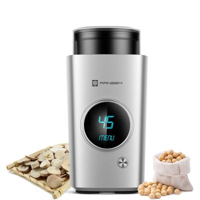 China Ranbem Eco-Friendly Camping With Electric Led Brewer Compact Portable Mini Coffee Bean Grinder Travel Home Electro Brush Move for sale