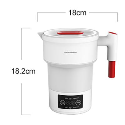 China Base 360 ​​Degree Ranbem Folding Rotation Travel Folded Water Fold Collapsible Silicone Kettle for sale