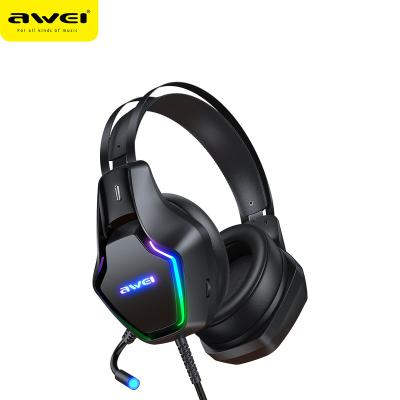 China Hot Selling Earphone 3.5mm Earphone RGB Wired Gaming Headphones With MIC For Computer for sale