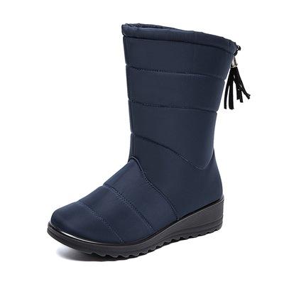 China Fashion Trend Hot Sale Wholesale Snow Boots New Model Ladies Boots Gray Woman Snow Boots for sale