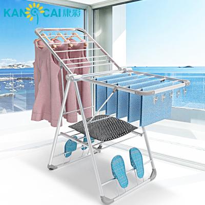 China Hot Selling China High Quality Aluminum Retractable Clothesline Clothesline Cloth Rack Hanger for sale