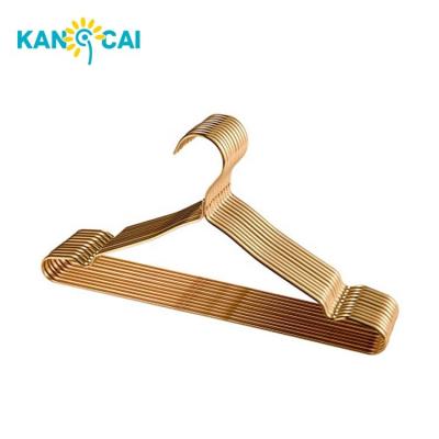 China Wholesale Durable Balcony Metal Aluminum Alloy Gold Hanger For Clothes for sale