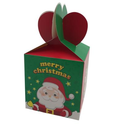 China Factory Recyclable Low Price Shanghai Red Color Elegant Christmas Paper Packaging Gift Box for sale