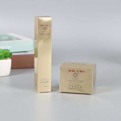 China Recyclable Custom Printed Cardboard Face Cream Package Cosmetic Storage Box for sale