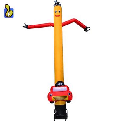 China Nylon Ripstop Taffeta Car Wash Advertising Air Dancer Inflatable Tube Man Like Parachute High Strength For Sale for sale