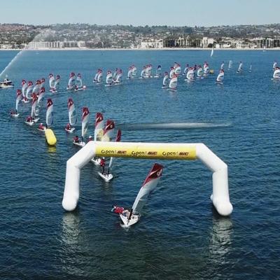 China PVC Vinyl Air Sealed Inflatable Race Floating Arch For Sporting Events for sale