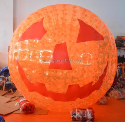 China PVC Inflatable Pumpkin Toy Giant Grass Zorb Ball for sale