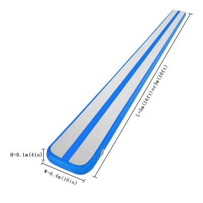 China Gymnastics Inflatable Air Balance Beam Air Floor Track For Dance for sale