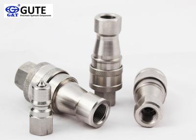 China Female Connection Stainless Steel Quick Couplers , Quick Release Hydraulic Fittings for sale