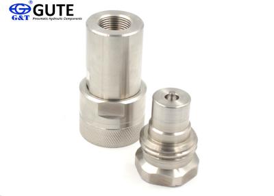 China Locked Type Threaded Quick Connect , New Valve Design Hydraulic Disconnect Fittings for sale