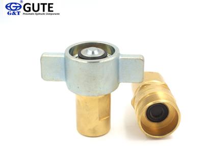 China Rated Flow 189 L / Min Industrial Quick Disconnect Couplings With Heavy - Dust Wing Nut for sale