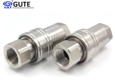 China 1 Inch Stainless Steel Quick Couplers 7 Mpa Rated Pressure With Poppet Valves for sale