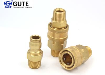 China Male Thread Brass Quick Connect Air Fittings GT-K2-03 Machined From Solid Barstock for sale