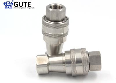 China Close Type Stainless Steel Quick Couplers KZF-06 With 106  L / Min Rated Flow for sale