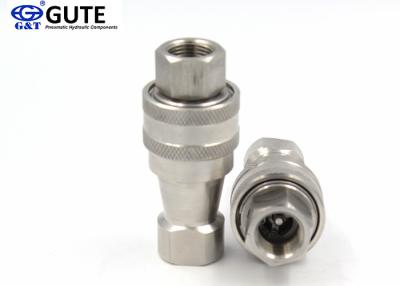 Chine Coupleurs rapides d'acier inoxydable de 1/4 pouce, accouplement hydraulique de la libération KZF-02 rapide à vendre