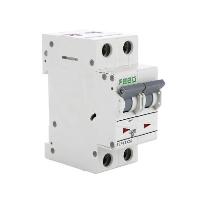 China FE7-63 2P MINI AC CIRCUIT BREAKER MCB 1/2/3/4P 10KA for sale