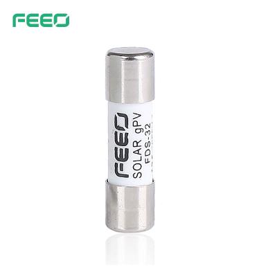 China PV System China Producer China Low Voltage Power FDS-32 Green Cut Thermal 15A Capacity HRC Ceramic Tube Fuse High Breaking Cylindrical Link for sale