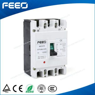 China Plastic Copper FEEO Solar DC FPVM 3P Molded Case Circuit Breaker 550VDC 800VDC for sale