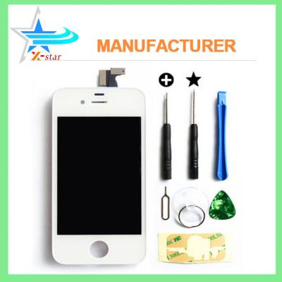 China For iPhone 4 Black LCD Display with Touch Digitizer Screen Glass Assembly for sale