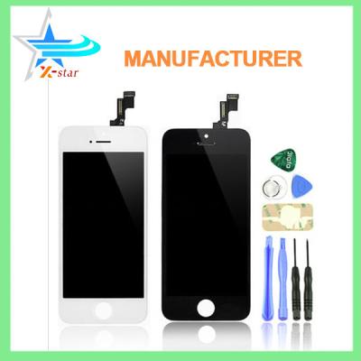 China For iPhone 5s Black LCD Display with Touch Digitizer Screen Glass Assembly for sale