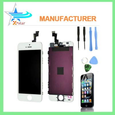 China New Replacement Full LCD Screen Digitizer Assembly for iPhone 5S White + Tools for sale