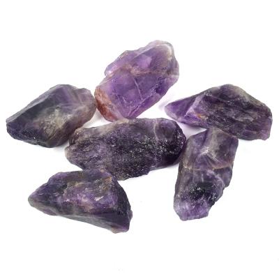 Κίνα Wholesale Natural Rough Block Quartz Europe Dreamy Purple Amethyst Crystal Tumbled Stones For Healing προς πώληση