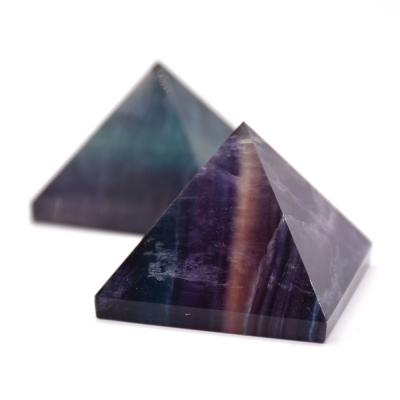 Κίνα China Wholesale Natural Quartz Colored Fluorite Crystal Pyramid Used For Home Decoration προς πώληση