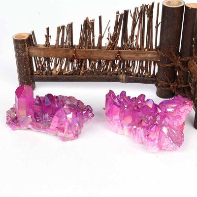 China Europe Wholesale High Quality Amethyst Plating Crystal Cluster Healing Home Decoration and Gifts for sale