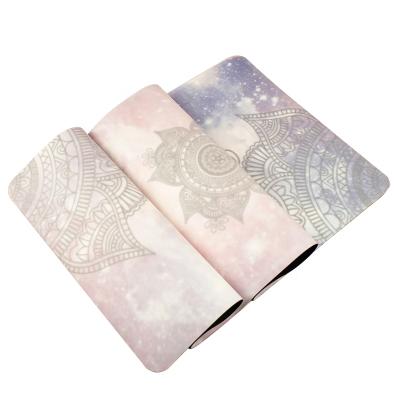 China Fitness & High Quality Outdoor Eco Friendly Yoga Exercises Natural Rubber Custom Printed PU Yoga Mat for sale