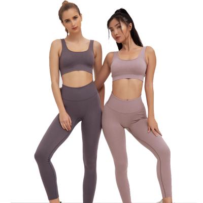 China Antibacterial Female Professional Morning Suit Beginners Female Professional Morning Yoga Bra Suit Yoga Clothes Summer Yoga Clothes for sale