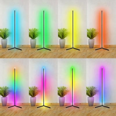 China Modern LED Magic Lantern With Remote Control Atmosphere Floor Lamp Bedside Sunset Lamp RGB Wall Corner Floor Lamp for sale