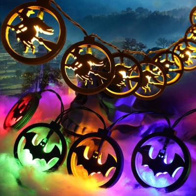 China Garden Yard Family Party Wedding Halloween LED Christmas Night Light Ghost Lantern Ghost Bat Spider Magician Atmosphere Lighting String Lights for sale