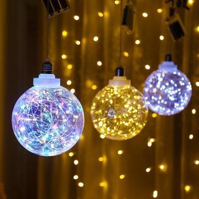 China Copper Wire Light Bulb Ball Light Wish Ball Lamp String Christmas Romantic Led Starry Ball for sale