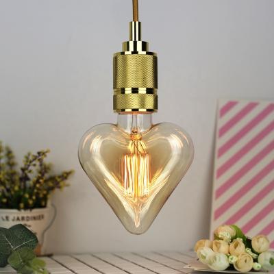 China Shop Restaurant Bar Love Bulb Home Light Bulb Peach Heart Tungsten Lamp Restaurant Decorative Cafe For Christmas Holiday Light Source 1 for sale