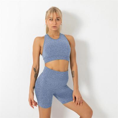 China Custom Logo Women Fitness Yoga Set For New Ladies Solid Color Sportswear Gym Breathable Slim Fit Workout Suit for sale