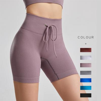 China Breathable High Waisted Women Fitness Yoga Bubble Butt High Waist Women Ladies Gym Training Sports Tight Compression Quick Dry Panty Shorts for sale