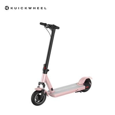 China Hot Selling Kuickwheel S1-C Unisex Adult Electric Kick Scooter 350W/500W High Power Foldable Pink for sale