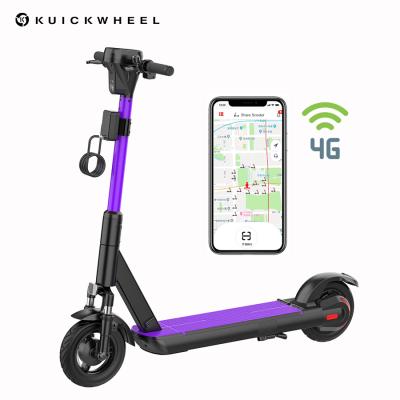 China 2021 Kuickwheel S Super Unisex High Quality Electric Sharing Kick Scooter With 4G IoT APP GPS Removable Battery for sale