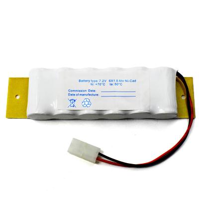 China SC1800mah Emergency Exit Sign Battery 7.2v Ni Cd Battery Pack for sale