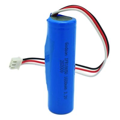 China Cylindrical Fire Exit Light Batteries LiFePO4 IFR18650 1600mAh 3.2V zu verkaufen