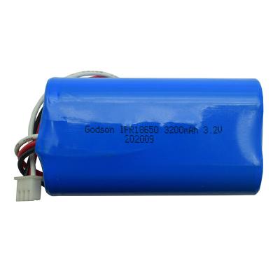 China 3200mAh 3.2V Cylindrical Fire Exit Light Batteries LiFePO4 IFR18650 Te koop