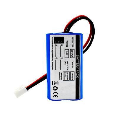 China Lithium Fire Exit Light Batteries Lifepo4 Cells 18650 6.4V 1500mAh zu verkaufen