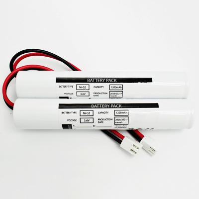 중국 CB Certified LED Emergency Lighting Ni Cd Battery Pack 3.6 Volt SC1200mah 판매용