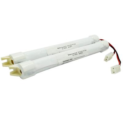 China Batería de iluminación de emergencia Batería de Ni-Cd SC1800mAh 6.0V 10.8Wh Tipo de bastón OEM con módulo de montaje en la pared lateral en venta