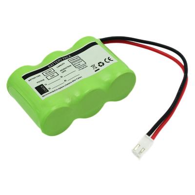 China 3S1P Side By Side Type 3.6V Ni-Mh C4700mAh Hoge temperatuur oplaadbare batterij OEM PVC Te koop