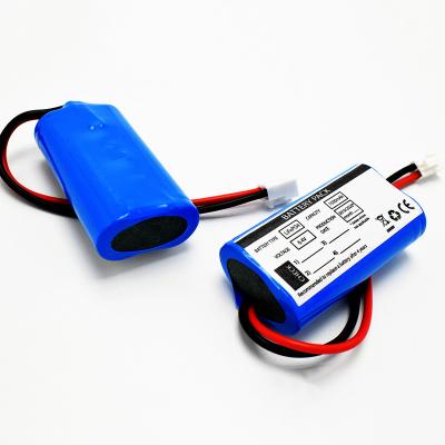 China OEM 9.6Wh LiFePO4 18650*2 Cells 1.5Ah 6.4V Quality Batteries IFR Exit Sign for sale