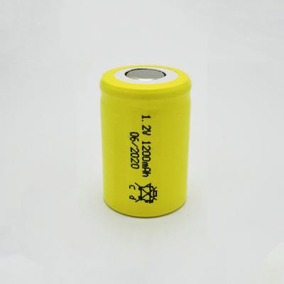 China 1200mAh nikkel-cadmium Batterijcel 1,2 V voor Noodverlichting Te koop