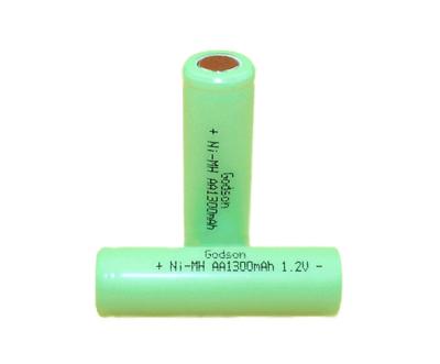 중국 1.2V 0.1C 비상구 안내판 배터리 AA 1300mAh Ni MH 배터리 판매용