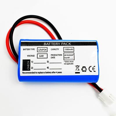 Cina Tipo ricaricabile 1500 di MAh Battery Pack LiFePO4 6.4V parallelamente in vendita